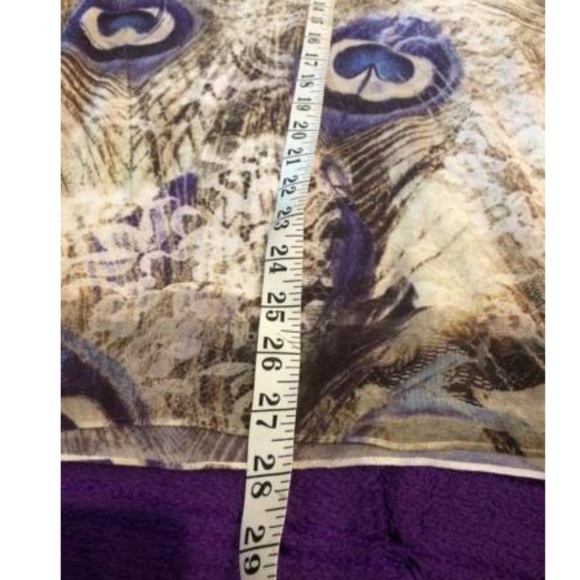 New Directions ND Womens Embellished Peacock Large - Picture 6 of 8